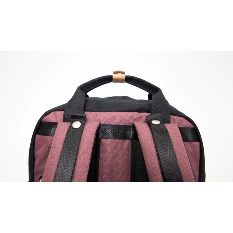 Doughnut Macaroon Large Reborn Backpack - plum x denim