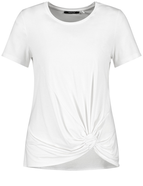T-Shirt mit Raff-Detail