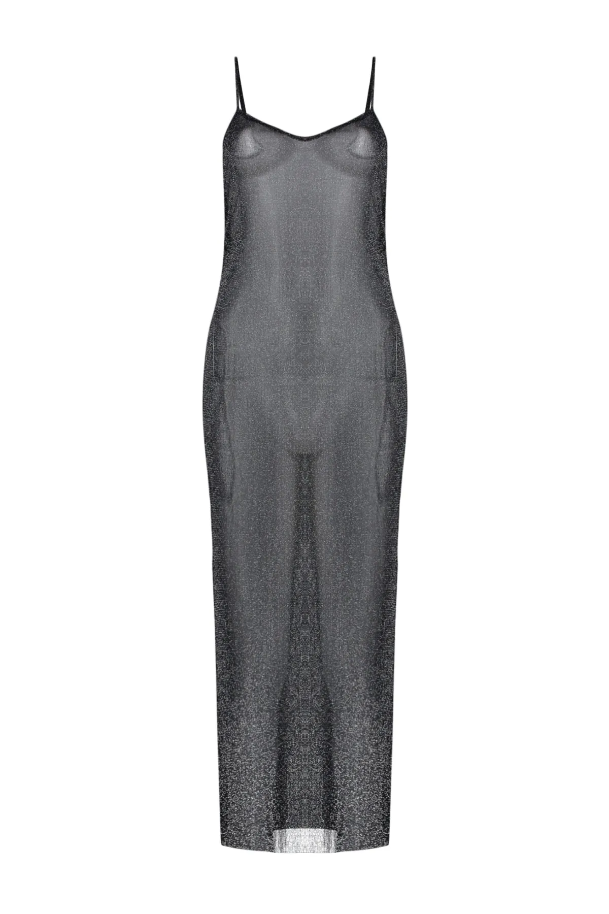 Trendyol Collection  Schwarzes, glänzendes Mesh-Elegantes Abendkleid TPRSS23EL00505