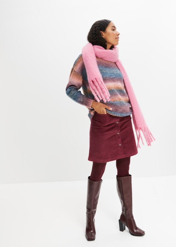 Pullover mit Farbverlauf und Wollanteil