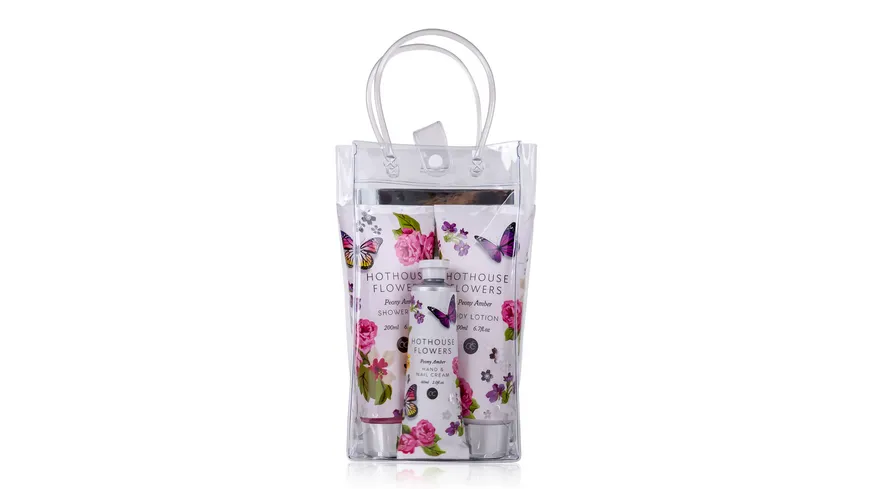 Accentra Transparente Tasche Hothouse Flowers Geschenkpackung