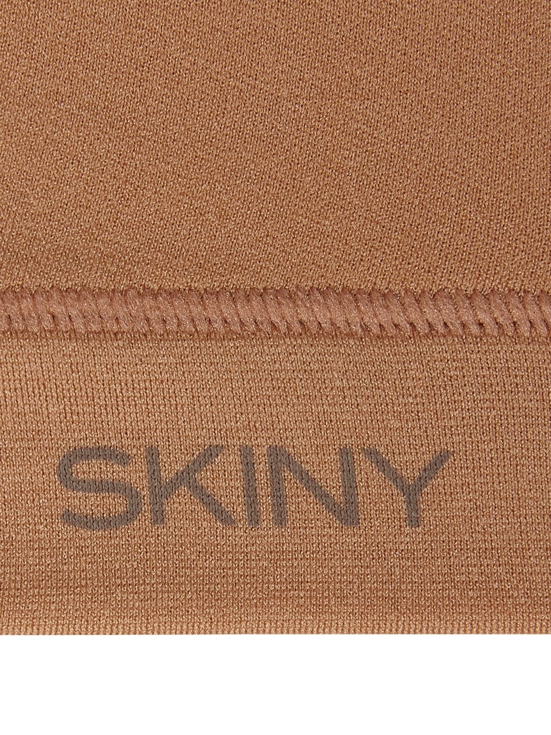 T-Shirt-BH aus Mikrofaser in beige