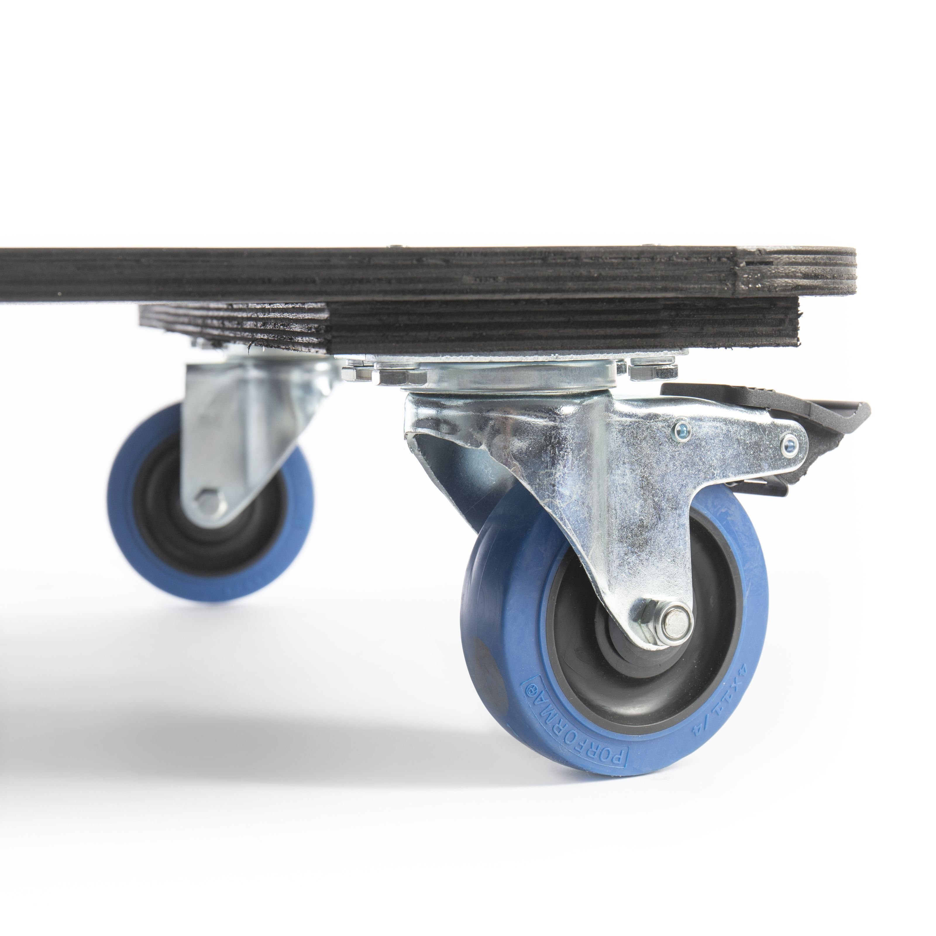 MUSIC STORE Mischpult, Rollbrett 100mm Blue Wheels - Rackzubehör