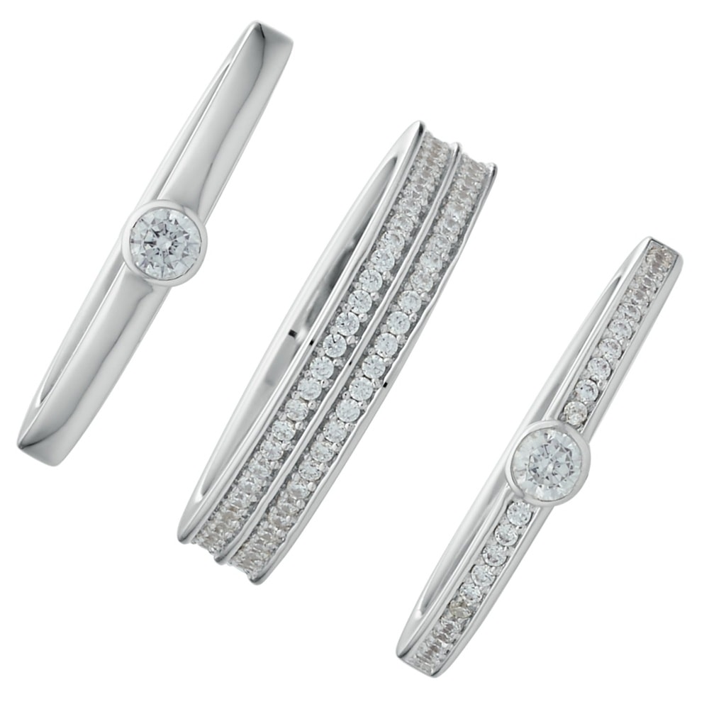 Jette Bague pour femme 925 Argent argent Bague