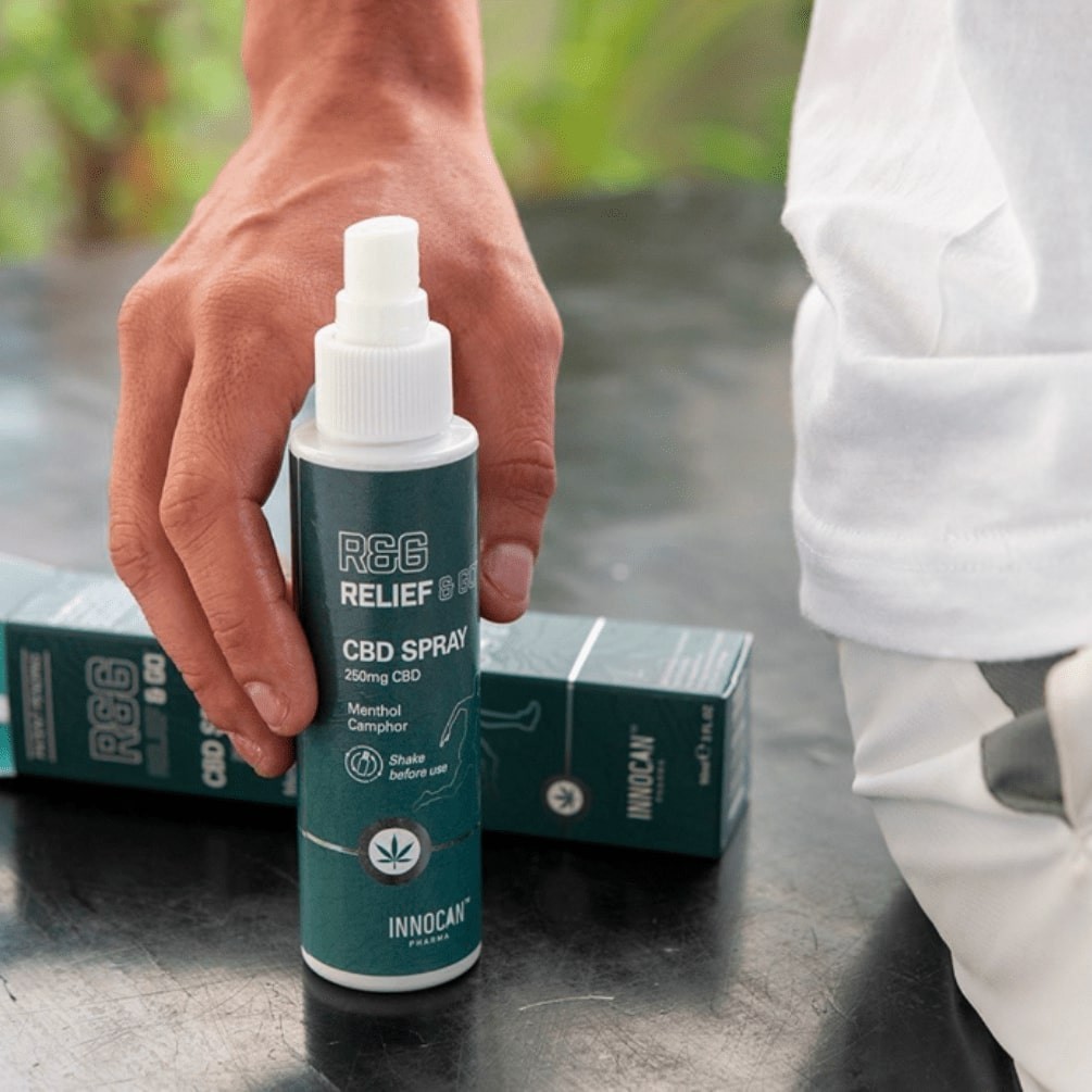 SHIR BEAUTY nomierinošs CBD aerosols lietošanai pēc treniņa