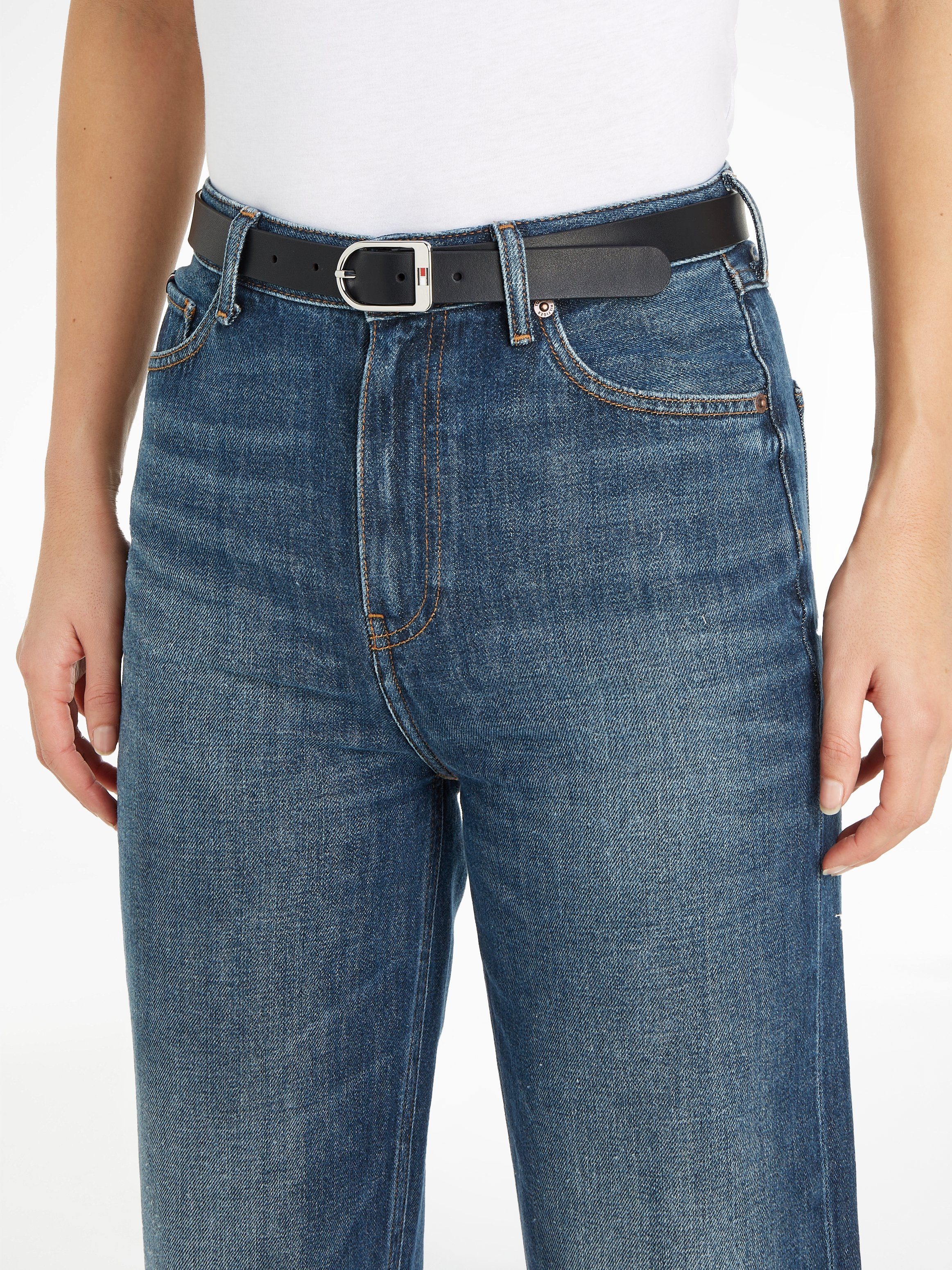 Tommy Hilfiger Ledergürtel ESSENTIAL mit Flag
