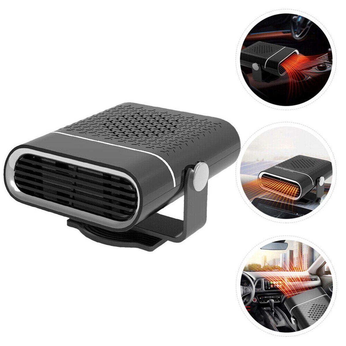Yoyaxi Heizgerät USB 12V Autoheizung Fahrzeug-Defroster, Universelle tragbare Auto-Heizlüfter
