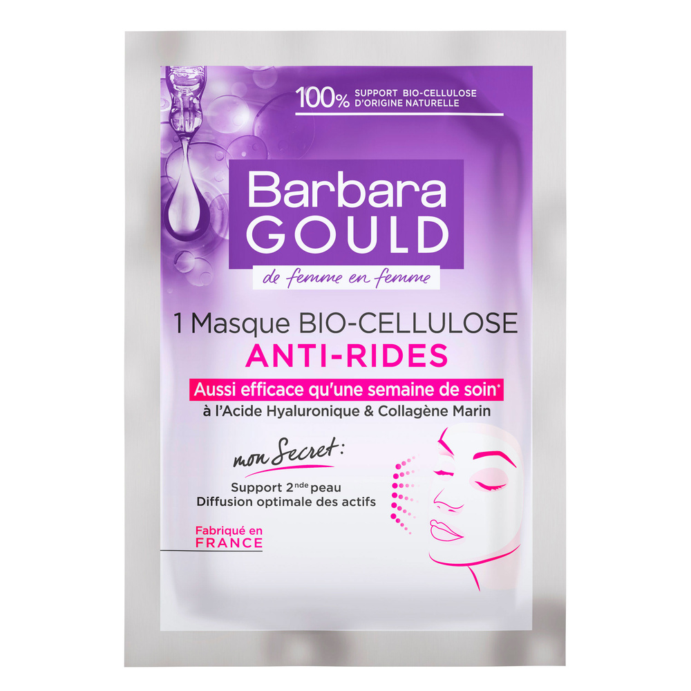 barbara gould Masque anti-rides Bio cellulose Masque anti-rides