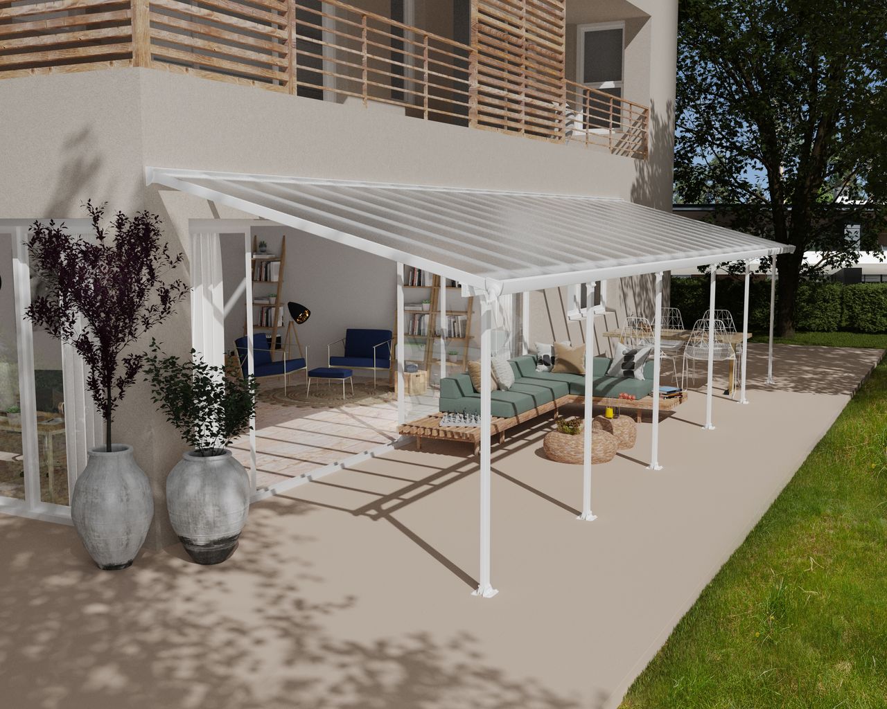Canopia by Palram Terrassendach Feria 1035x294cm Weiss
