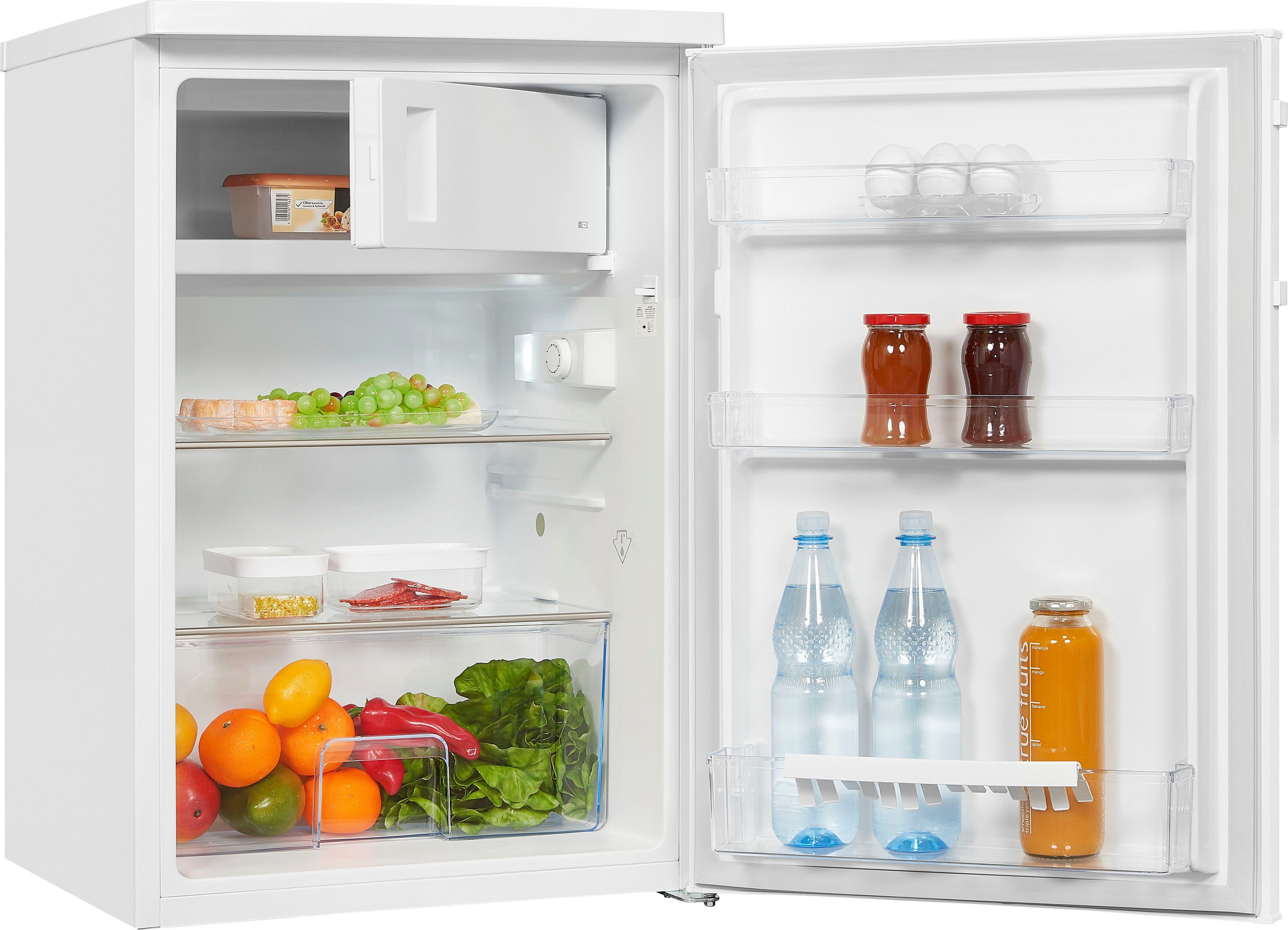 exquisit Kühlschrank KS16-4-H-010E weiss, 85 cm hoch, 56 cm breit