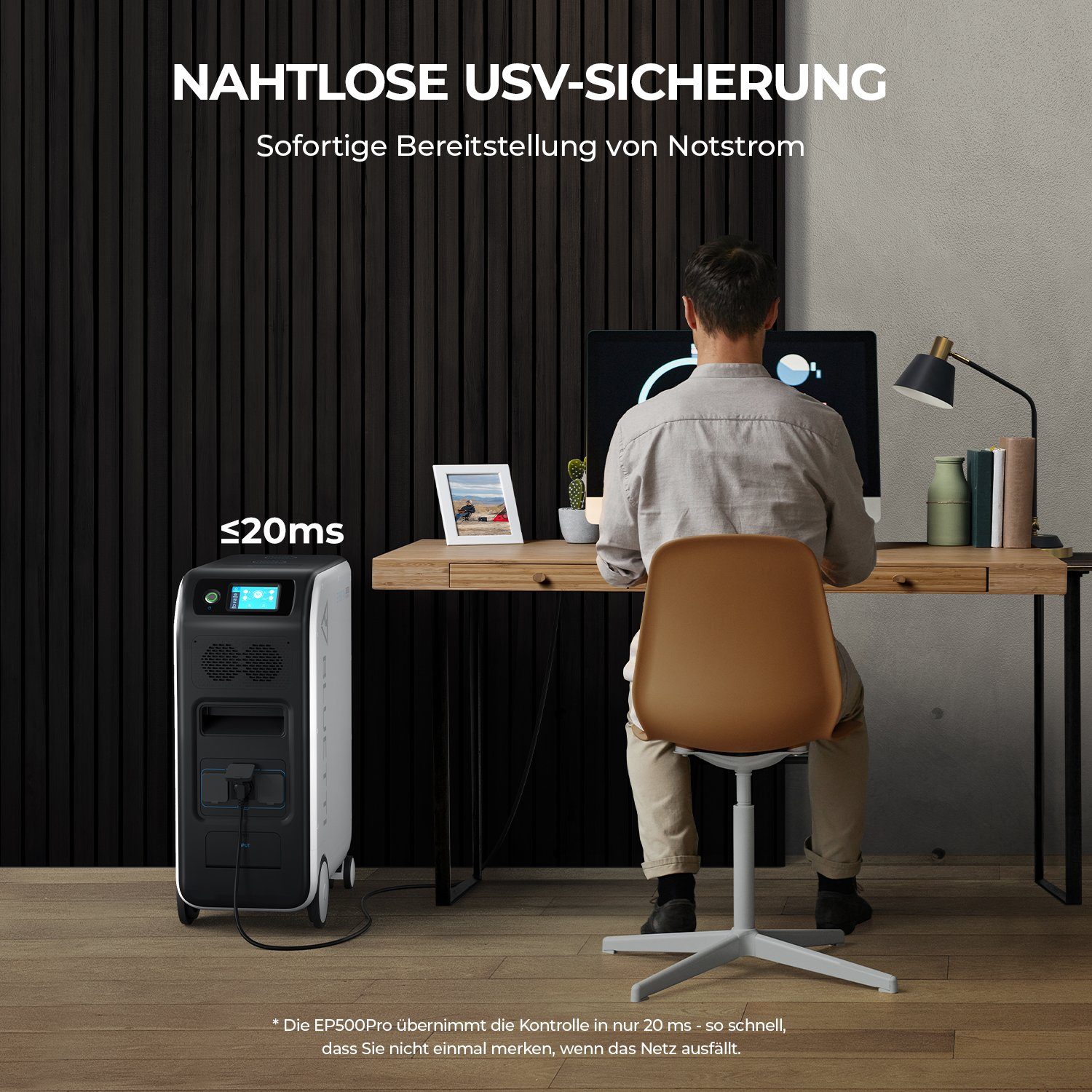 BLUETTI Stromerzeuger EP500Pro 3000W/5100Wh, (für Hausgebrauch, 1-tlg)