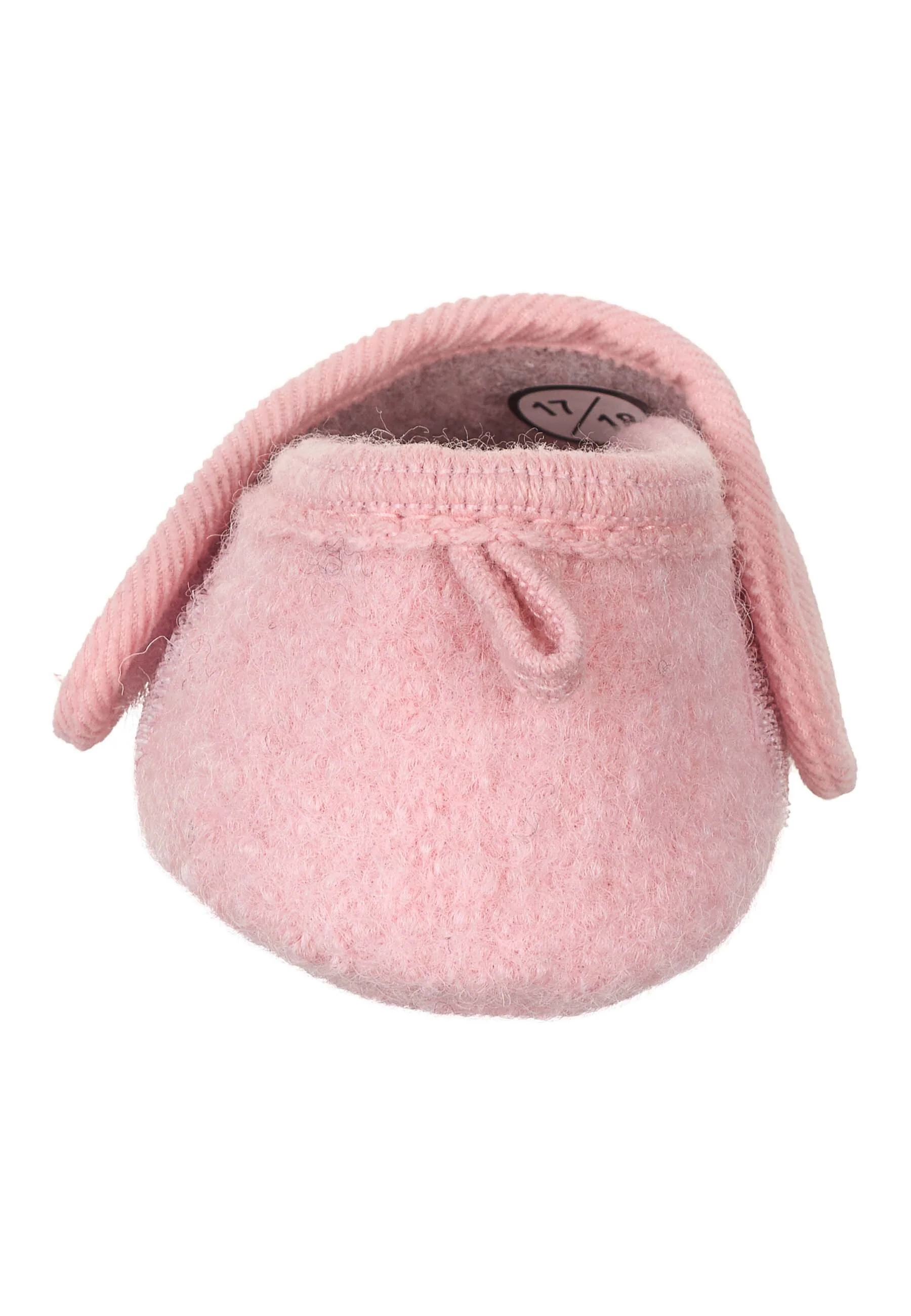 Baby-Krabbelschuhe Reh aus Filz und Cord, Flieder