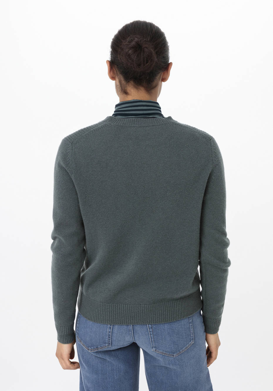 Pullover aus Bio-Merinowolle mit Kaschmir