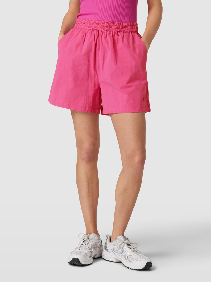 Bermudas mit elastischem Bund in rosa