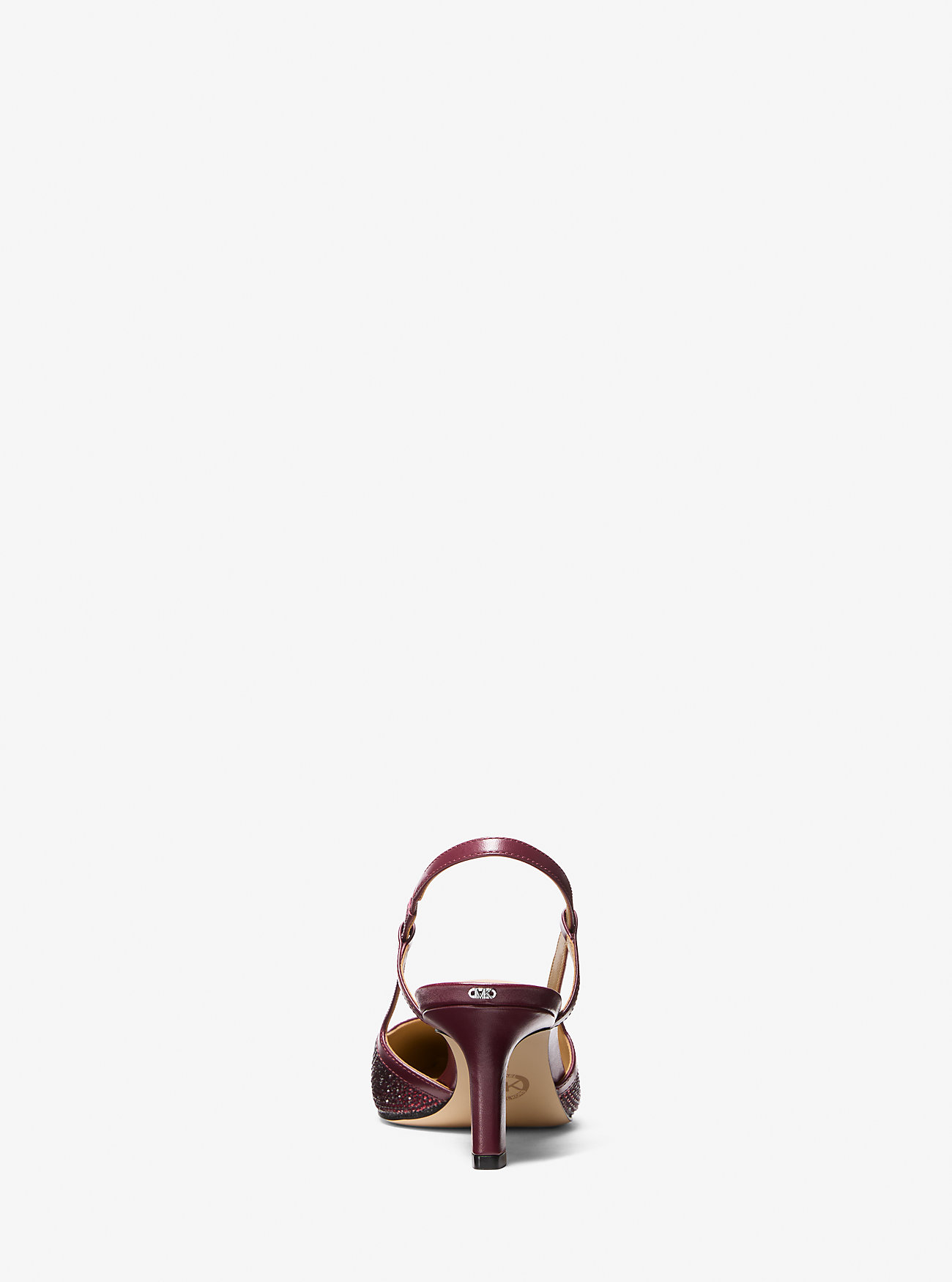 Alora semsket slingback pumps - OXBLOOD
