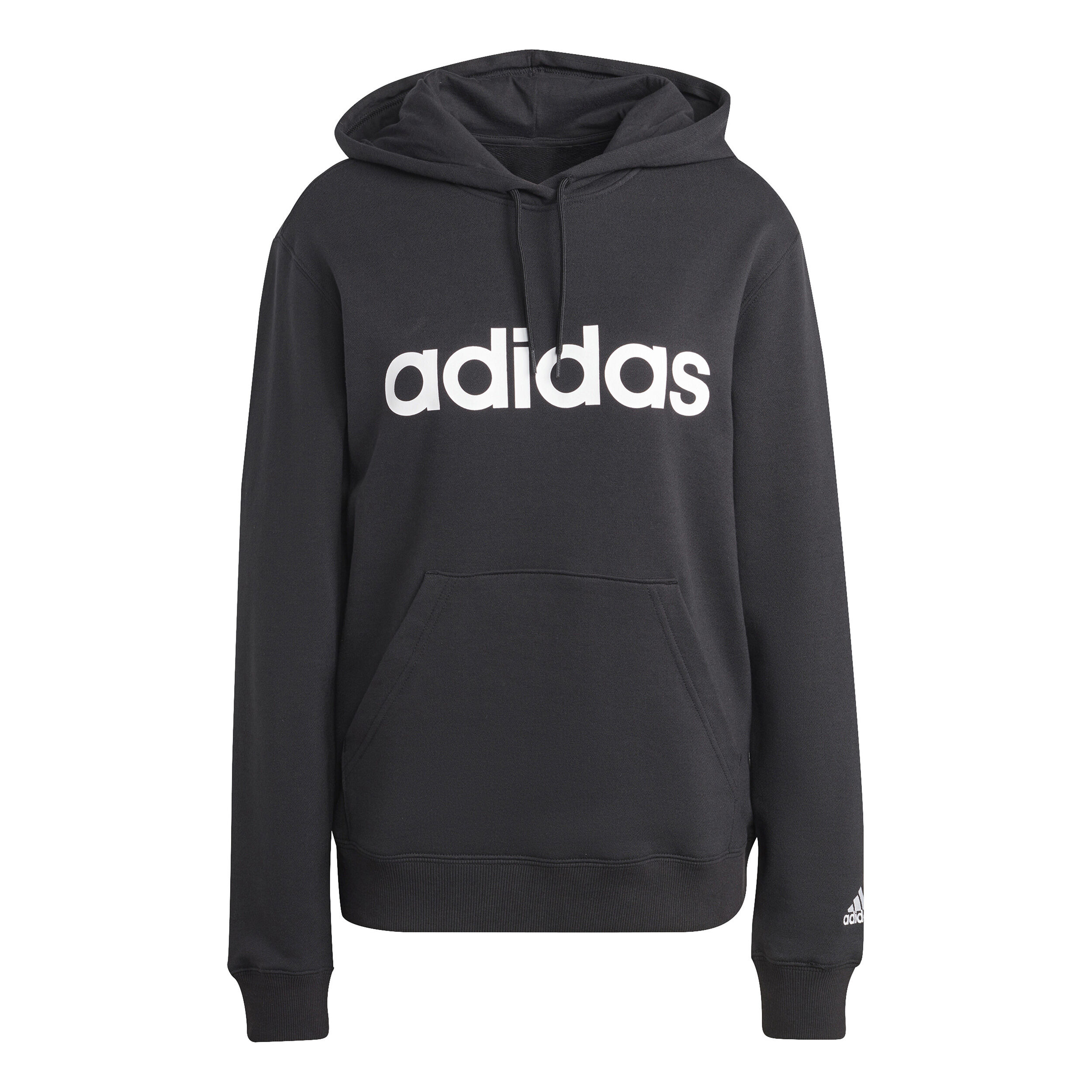 Essentials Linear Hoody Damen - Schwarz, Weiß