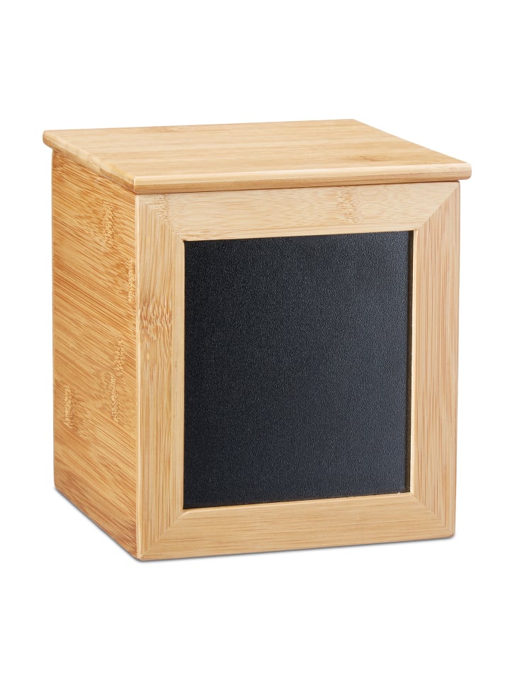 relaxdays Aufbewahrungsbox in Natur - (B)15,5 x (H)17 x (T)15,5 cm günstig kaufen onesize