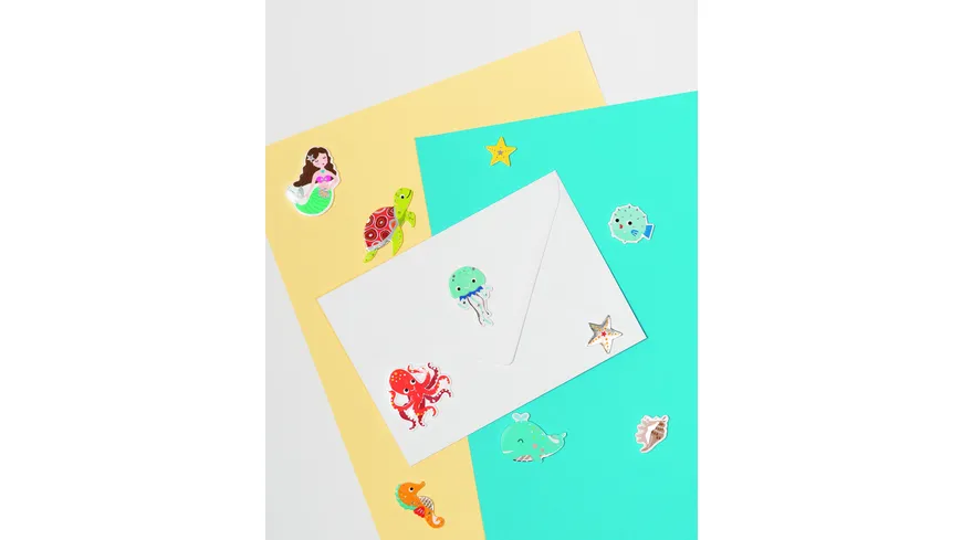 folia Soft-Sticker UNDER WATER 2 Blatt 25 Sticker