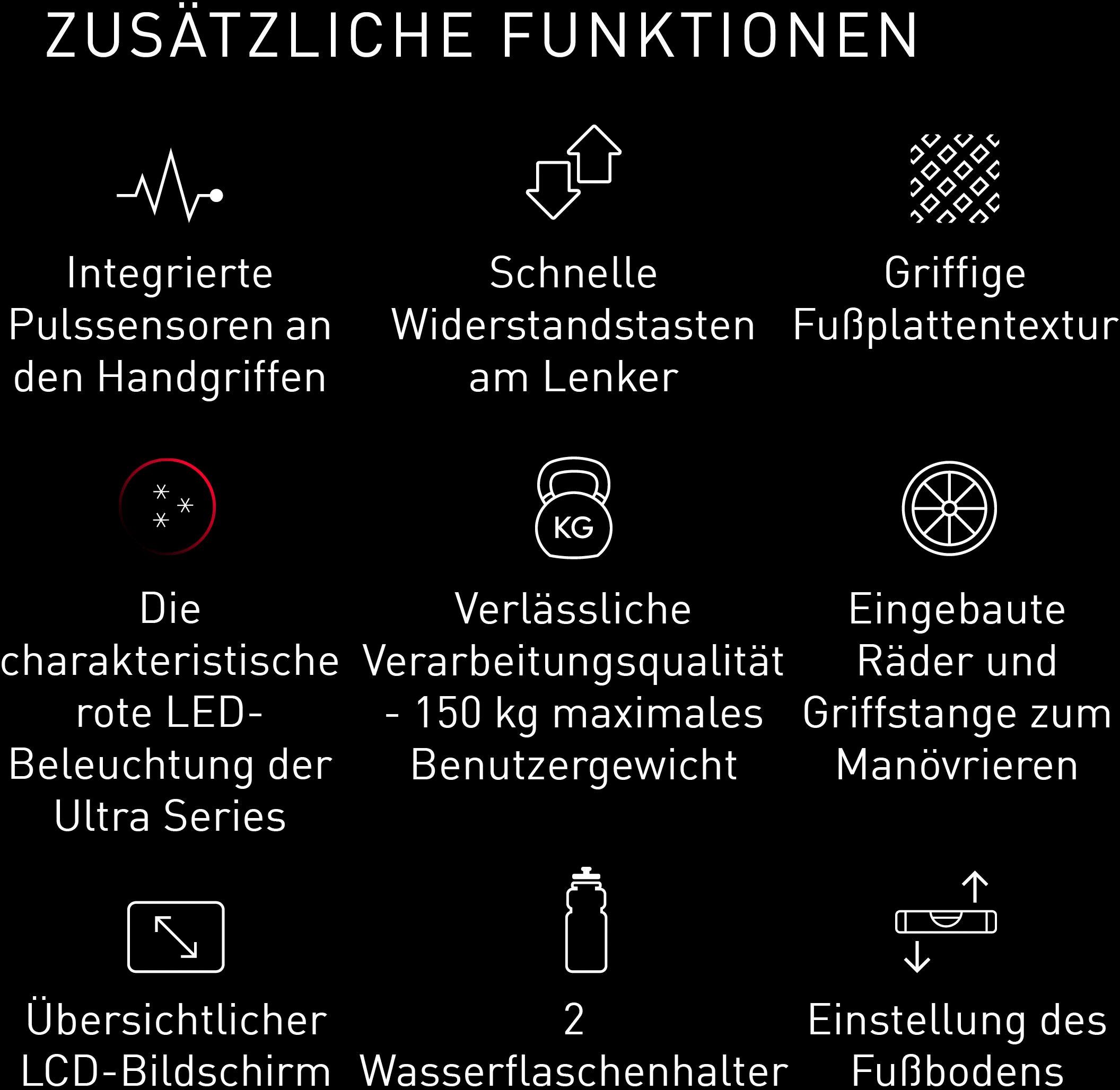 adidas Performance Crosstrainer-Ergometer X-21, mit LED-Beleuchtung