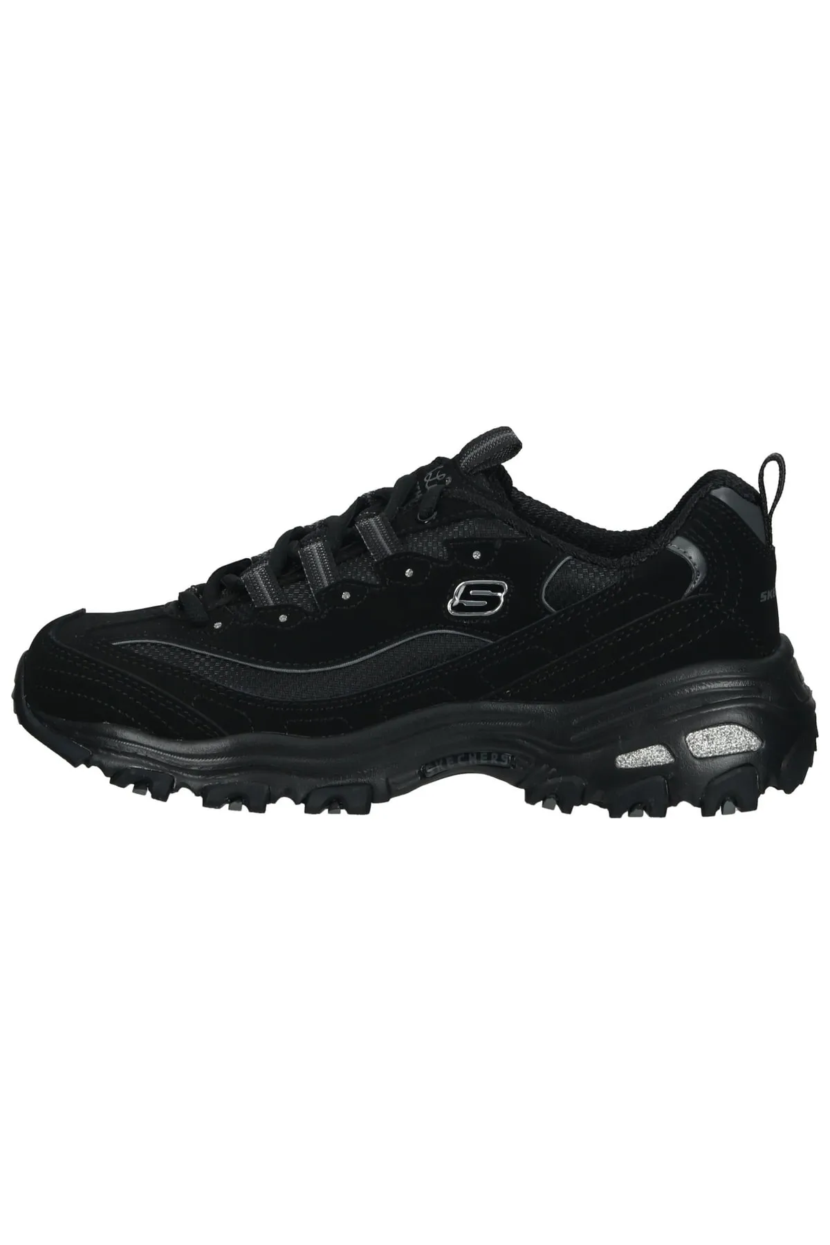 SKECHERS  Flacher Schuh - Schwarz - Flacher Absatz
