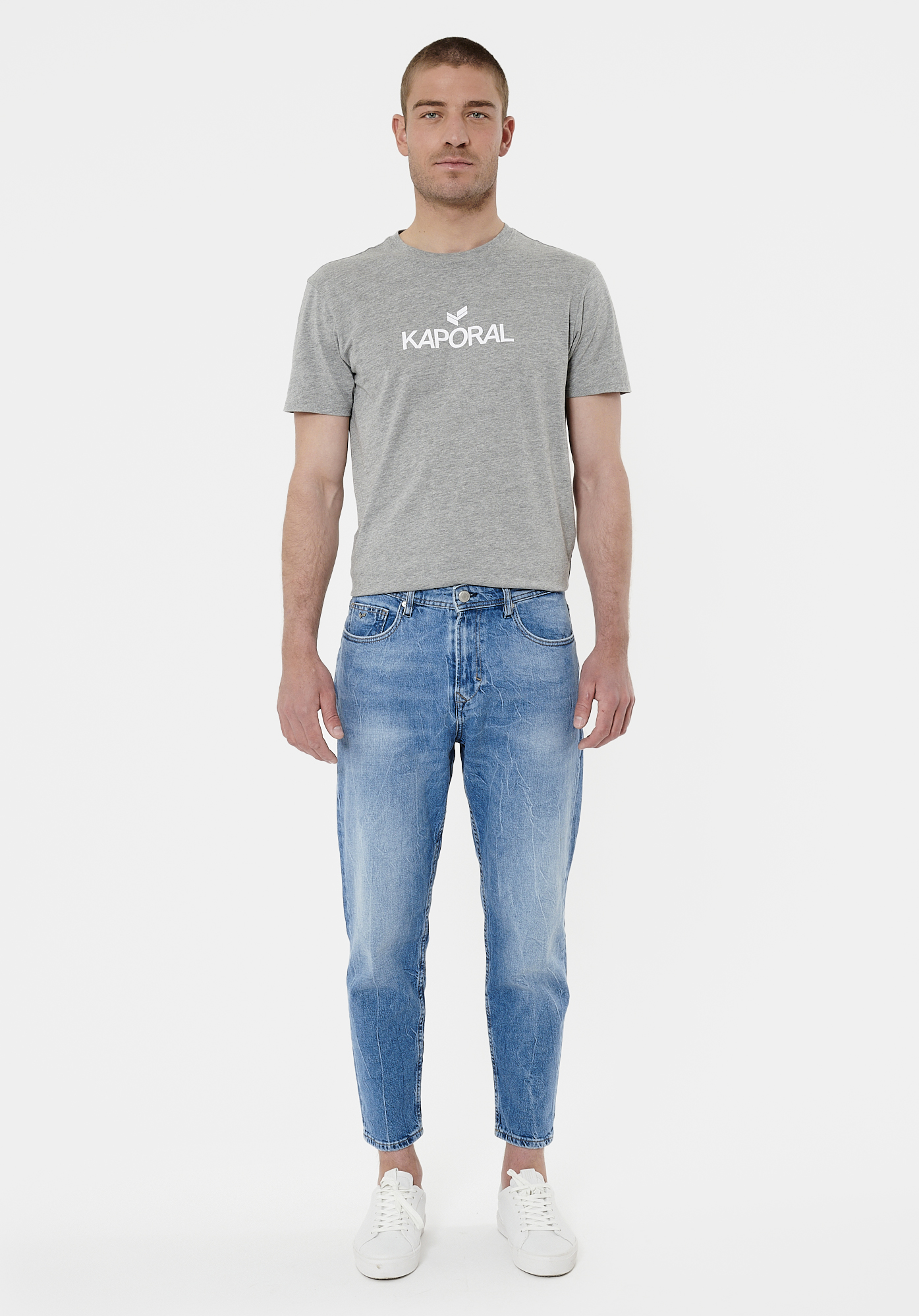ROBIN  Jean loose cropped Homme