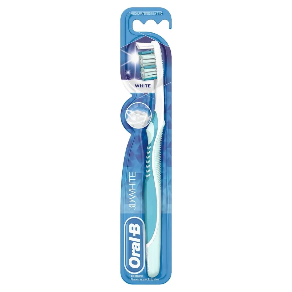 Oral-B 3D White четкица за зубе средње величине