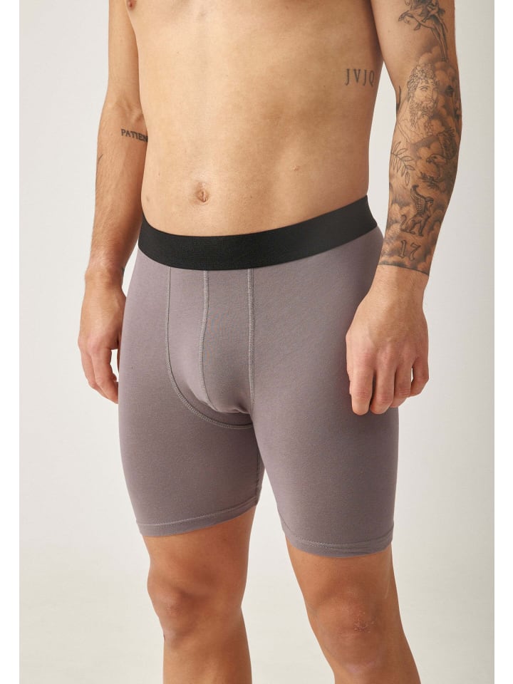 SNOCKS Lange Boxershorts 6 Stück in Mix (Schwarz/Grau/Hellgrau) günstig kaufen