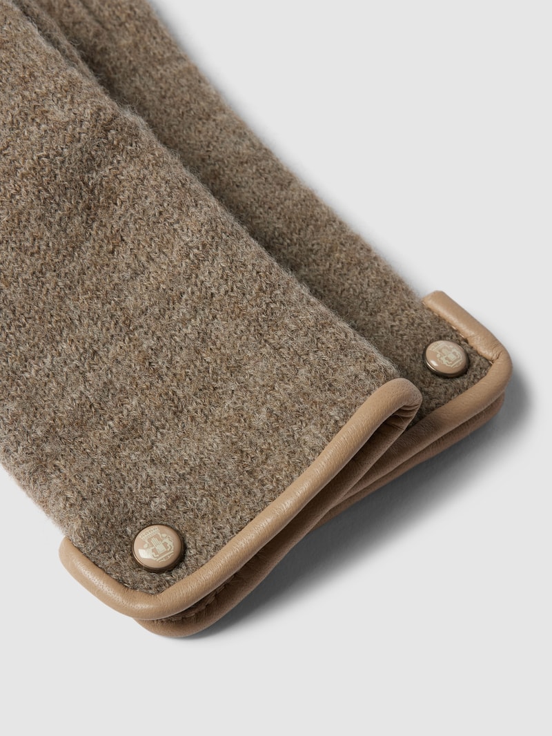 Handschuhe aus Schurwolle Modell 'WALK' in taupe