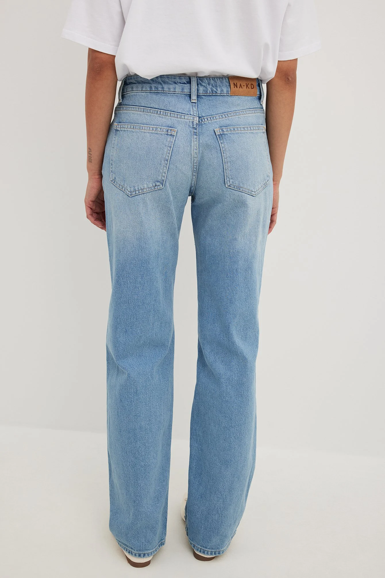 Gerade Jeans mit mittelhoher Taille