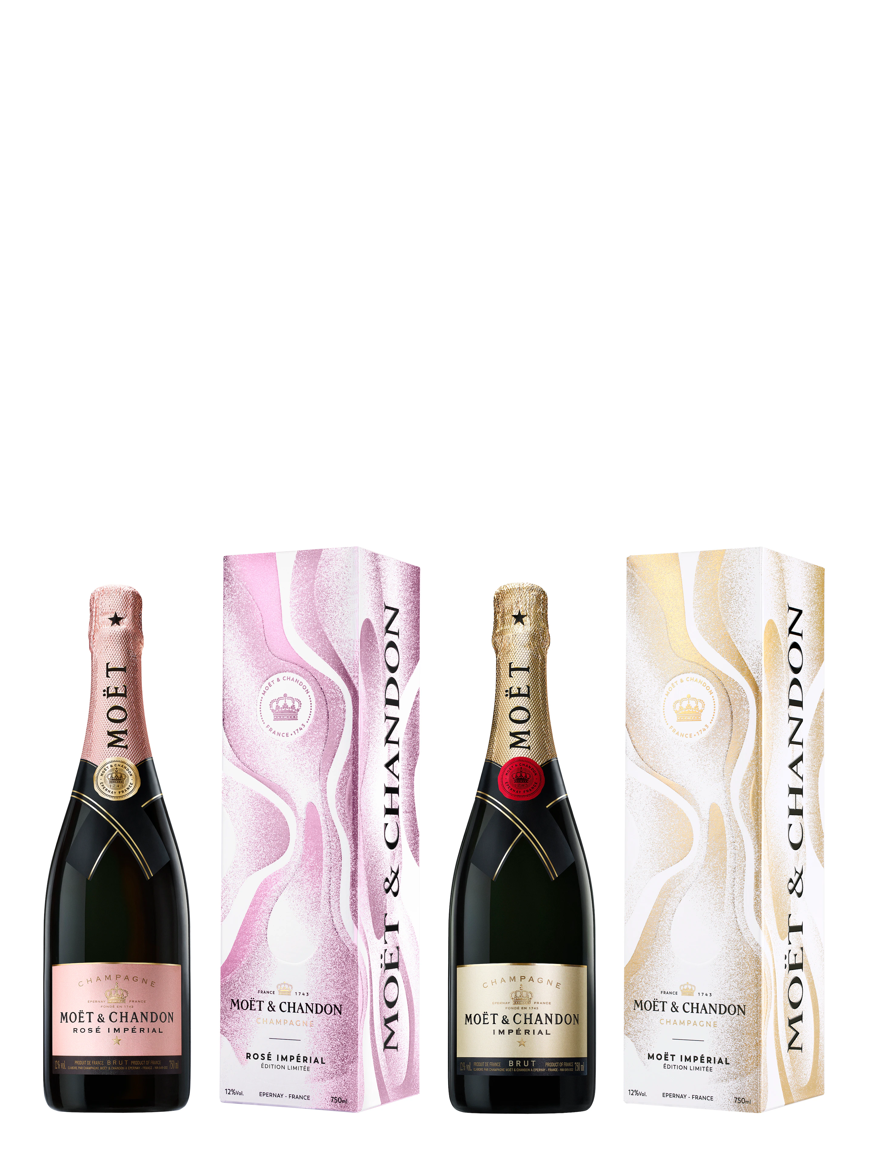 Moët & Chandon Festtags-Edition in der Geschenkbox Twin Set