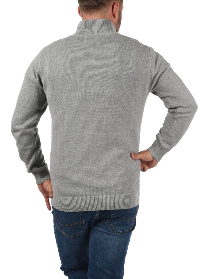 INDICODE Troyer IDRichard 35421MM Strickpulli mit Stehkragen in Grau günstig kaufen