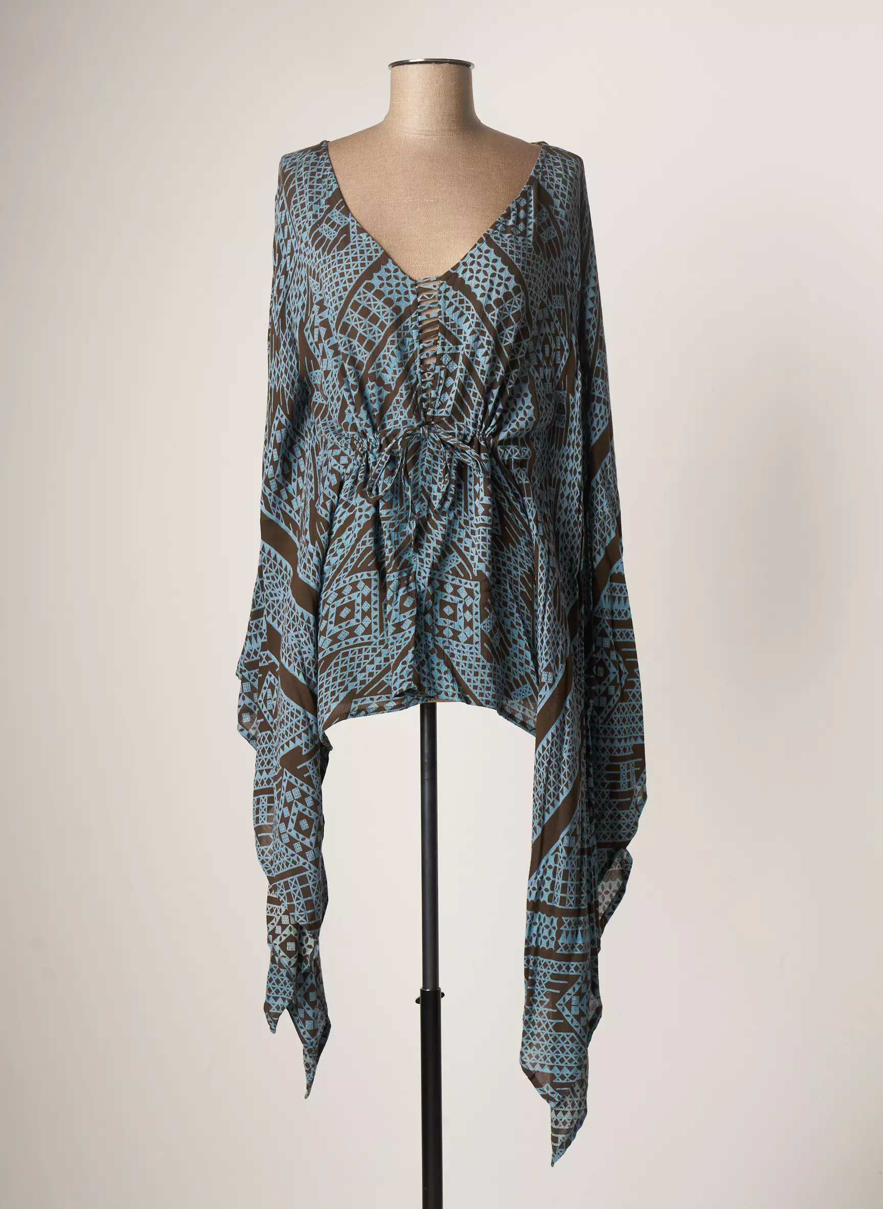 Redsoul Ponchos Femme couleur bleu