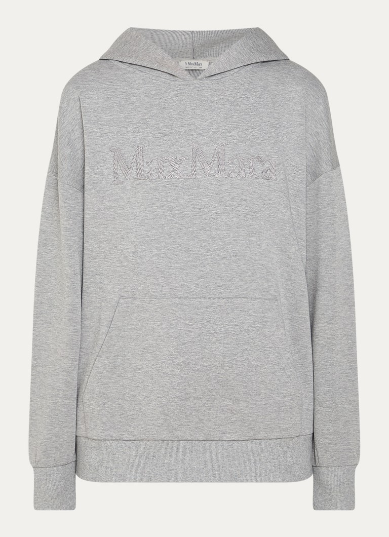MaxMara Sapore -huppari kengurutaskulla ja logobrodeerauksella
