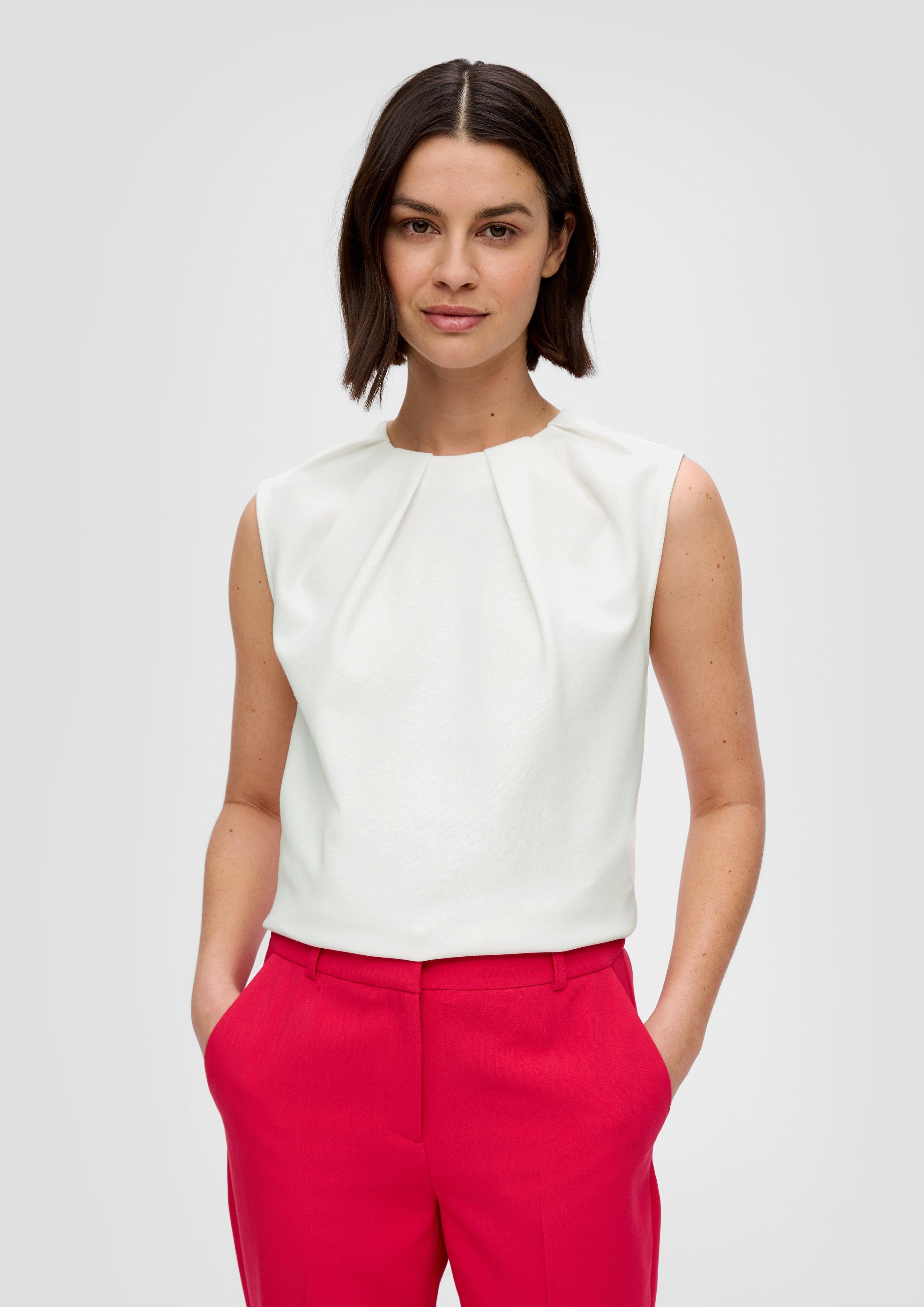 Ärmellose Bluse aus Jersey  2140832-0200
