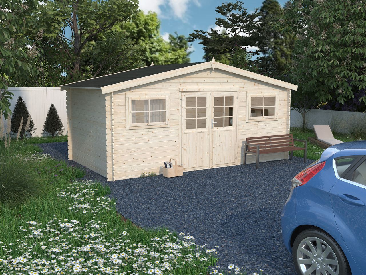 Palmako Gartenhaus Nilla 13,0 m²