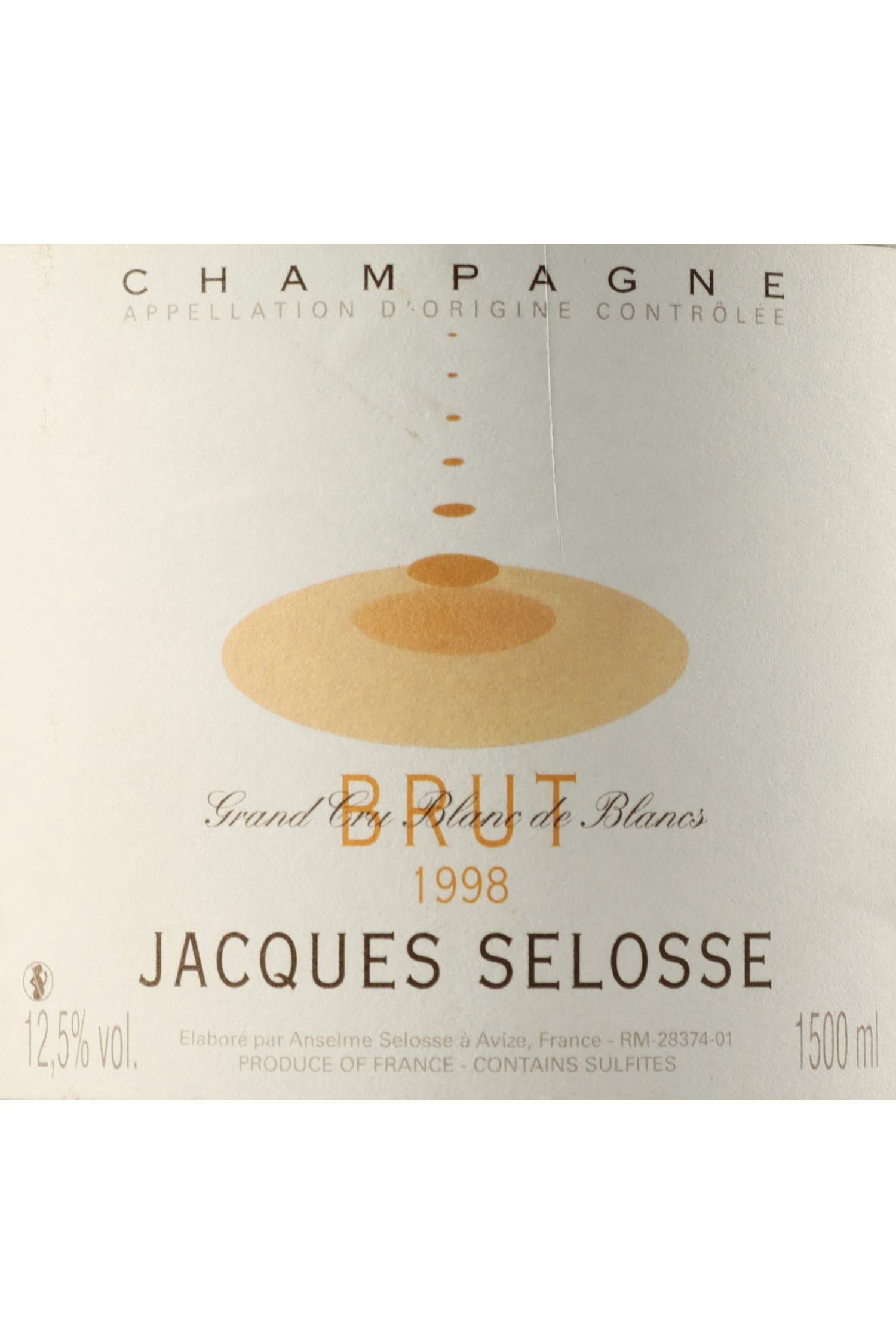 Jacques Selosse Millésimé Magnum 1998, Champagne