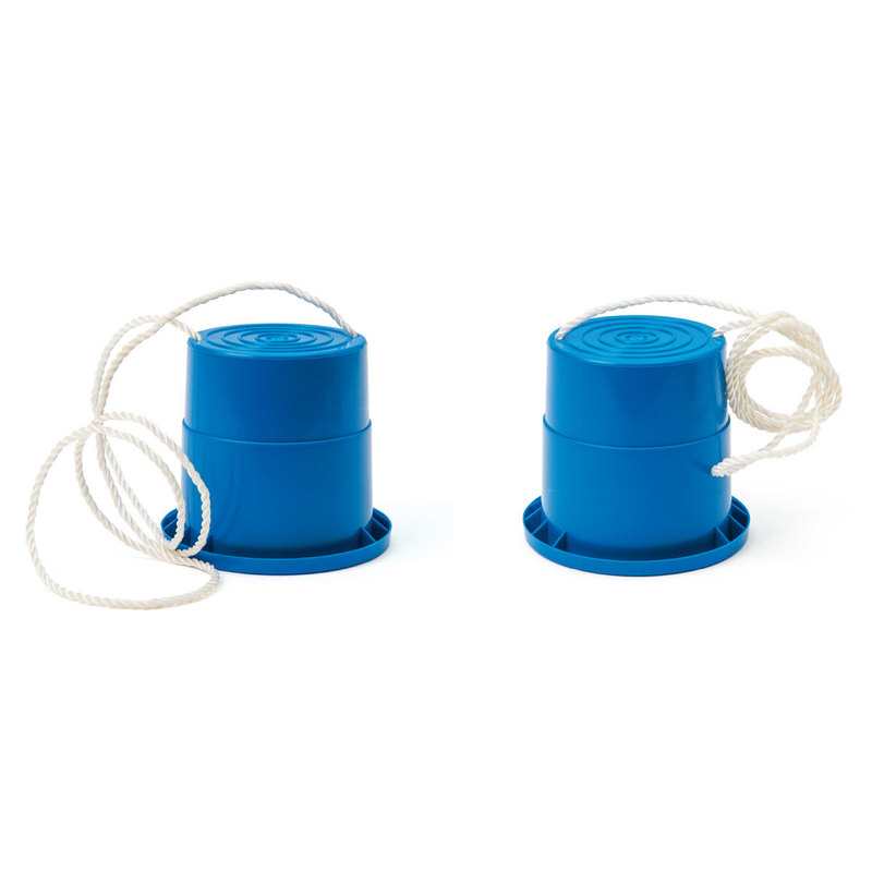 2 paires de sabots échasses bleues et vertes Oxybul
