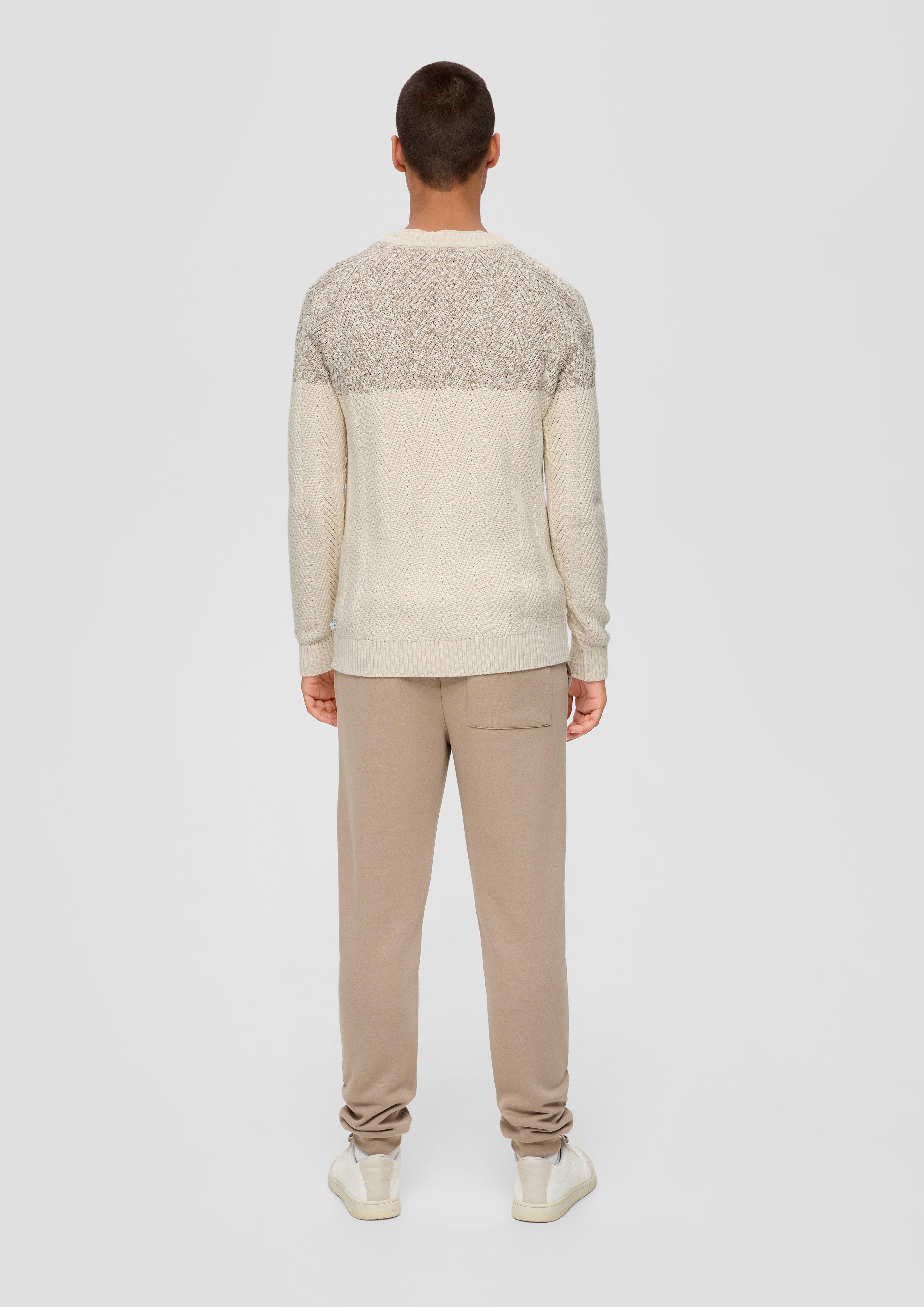 Strickpulli in Two-Tone-Optik  2134583-80W0