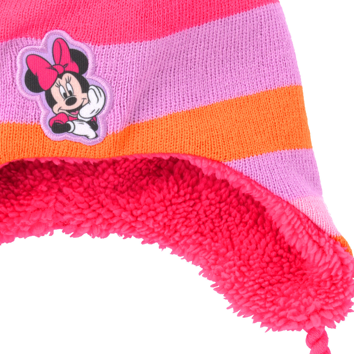 Minnie Maus Strickmütze mit Bommel