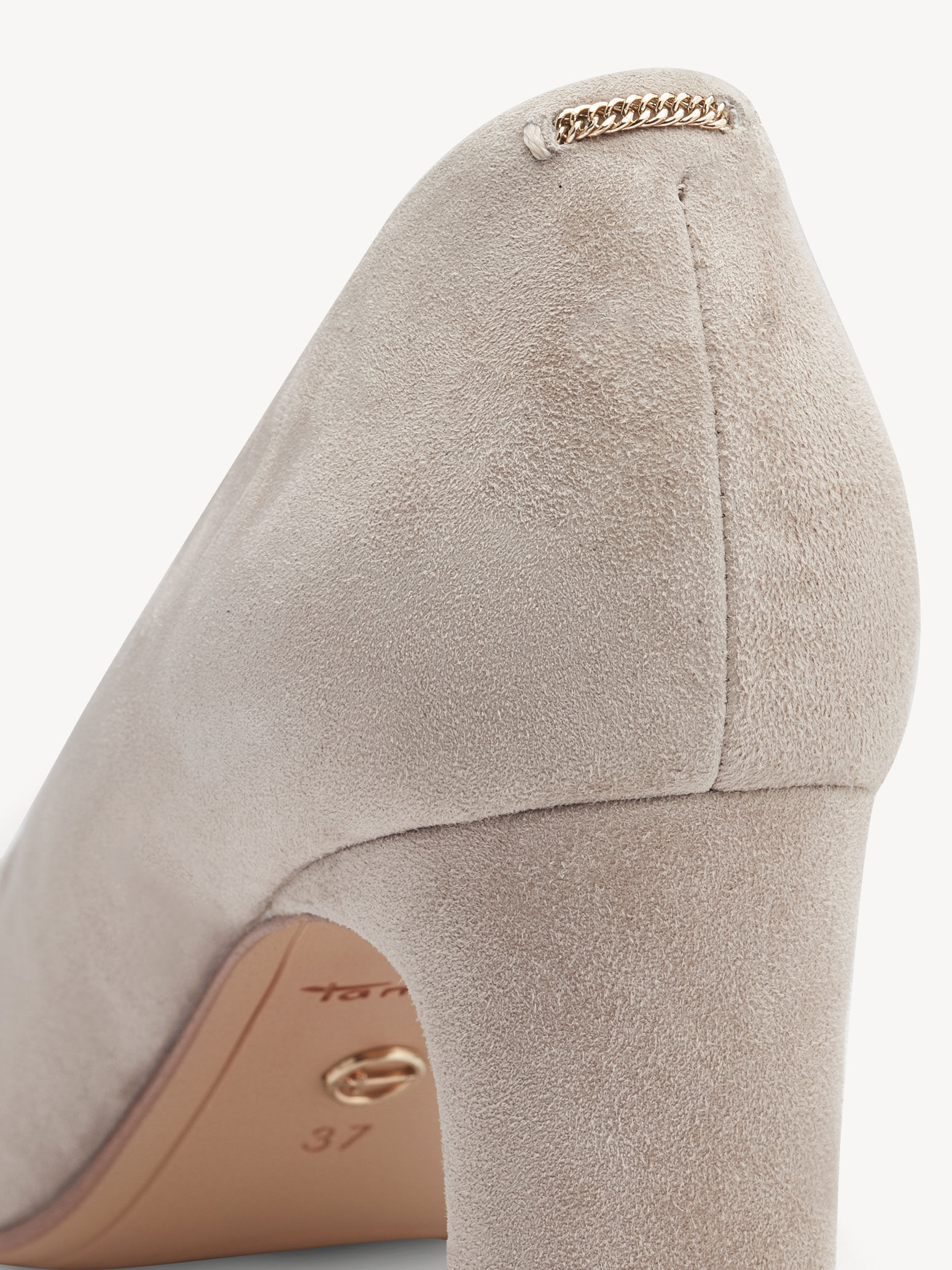 Escarpin en cuir - beige