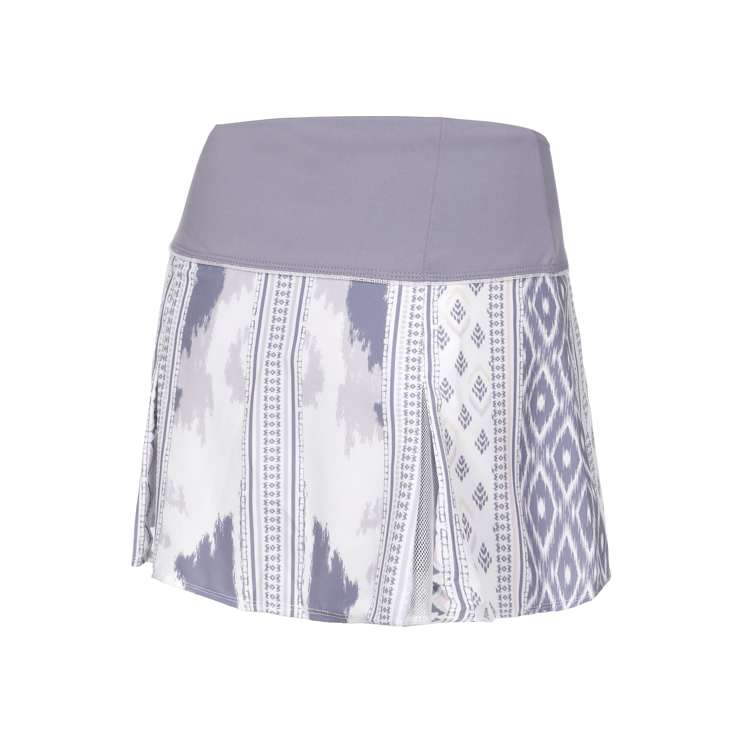 Long Fancy Ikat Rock Damen - Flieder, Mehrfarbig
