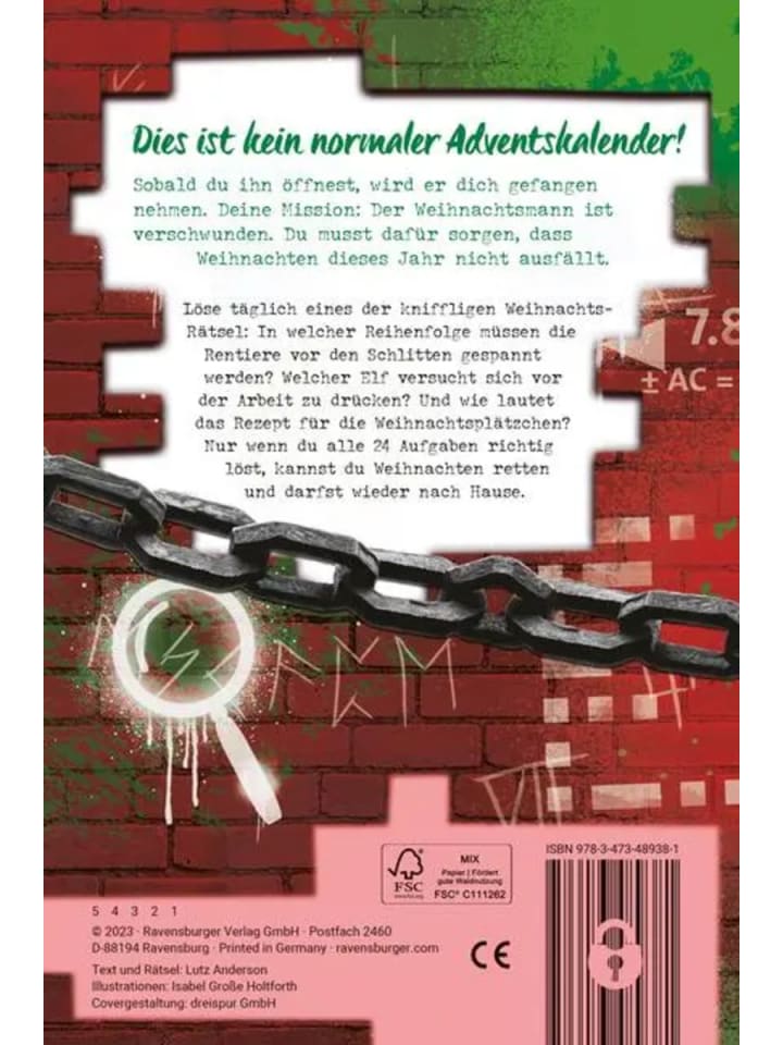 Ravensburger Ravensburger Exit Room Rätsel: Adventskalender günstig kaufen onesize