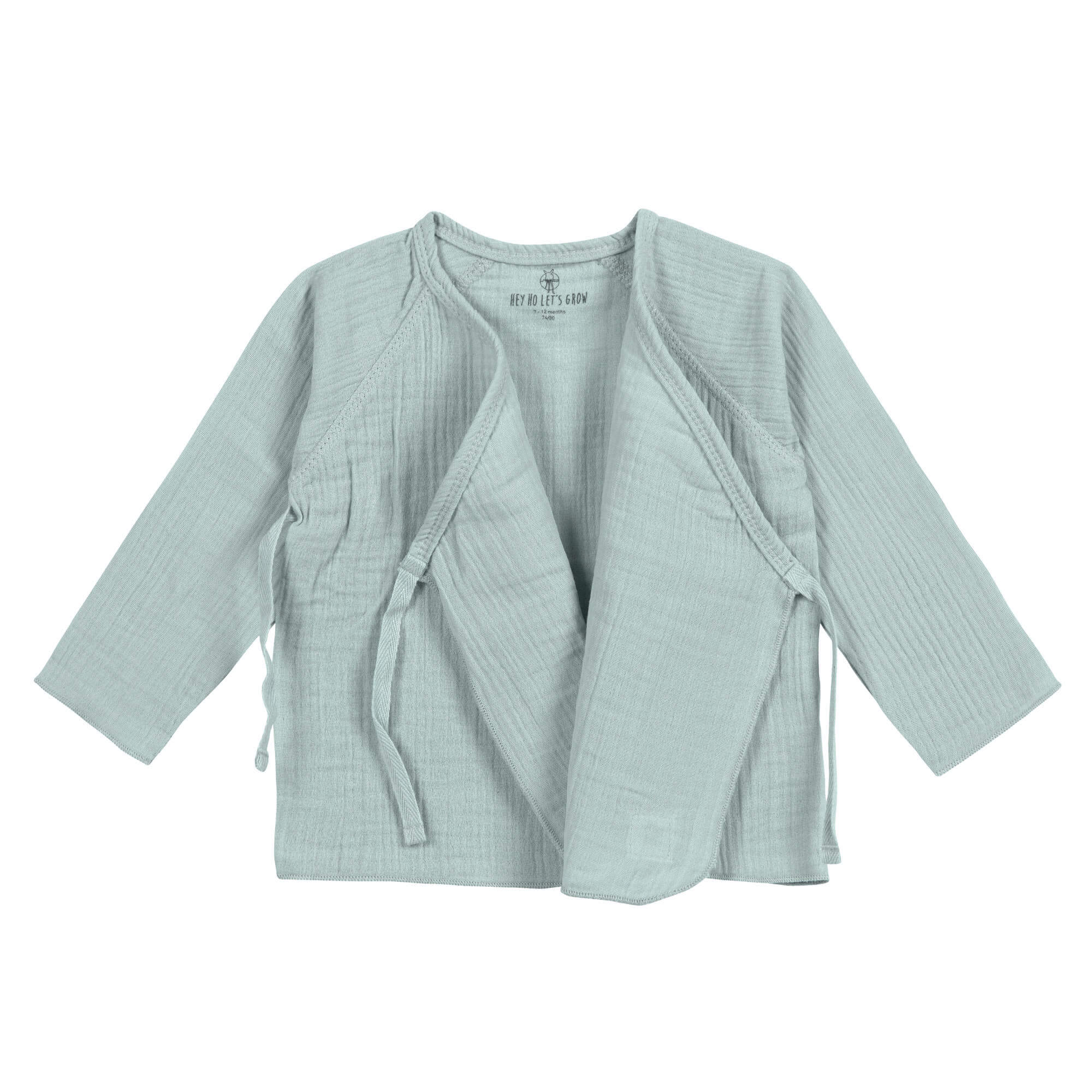 Musselin Wickelshirt - Bio Baumwolle, Silbergrau
