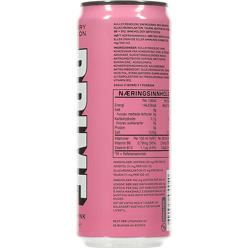 Prime Energi 330 ml Strawberry watermelon