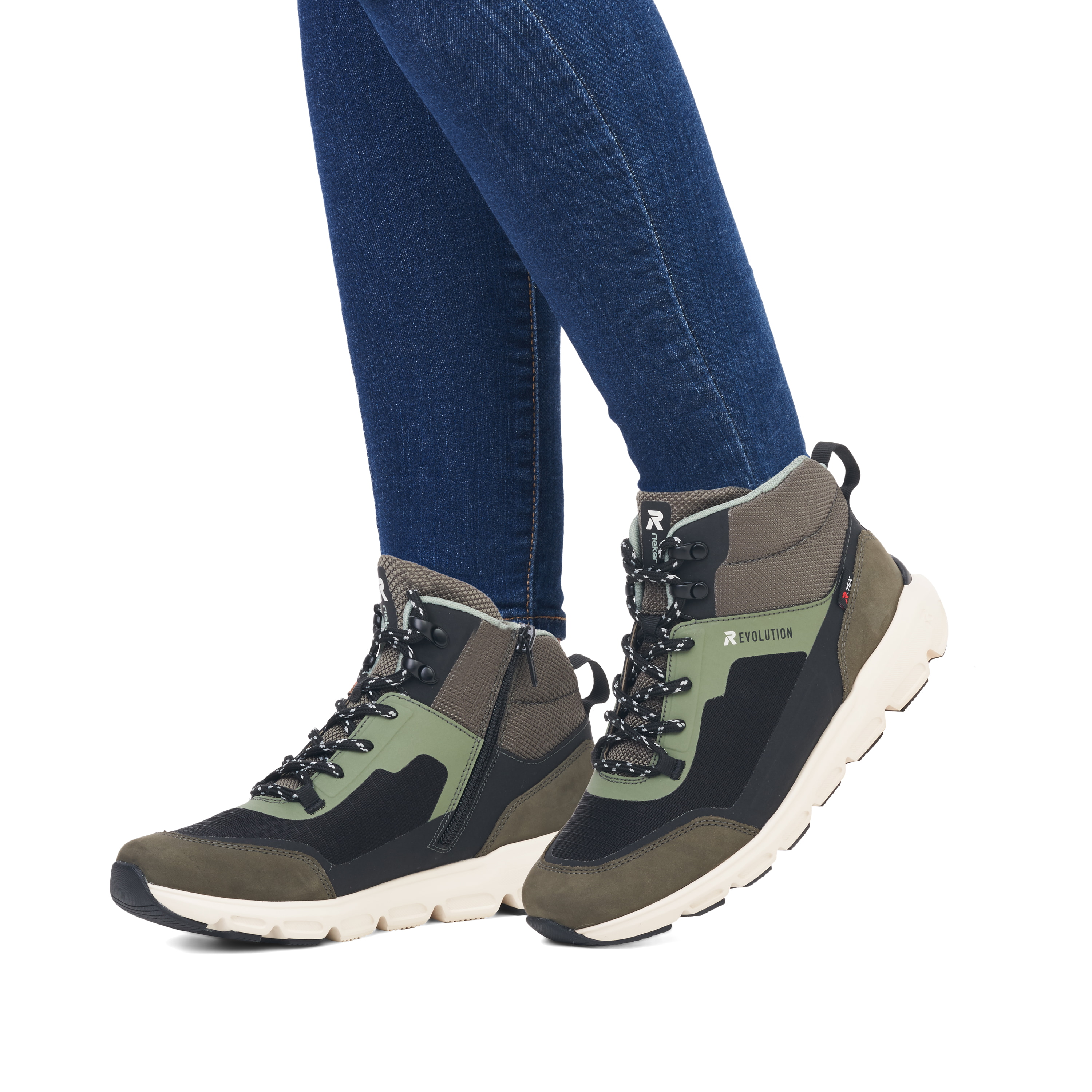 Rieker Damen Sneaker High leaf green