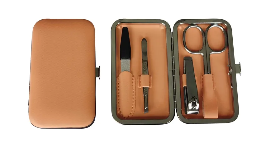 InCase Rahmenmaniküre Etui, 4-teilig, Apricot Apricot