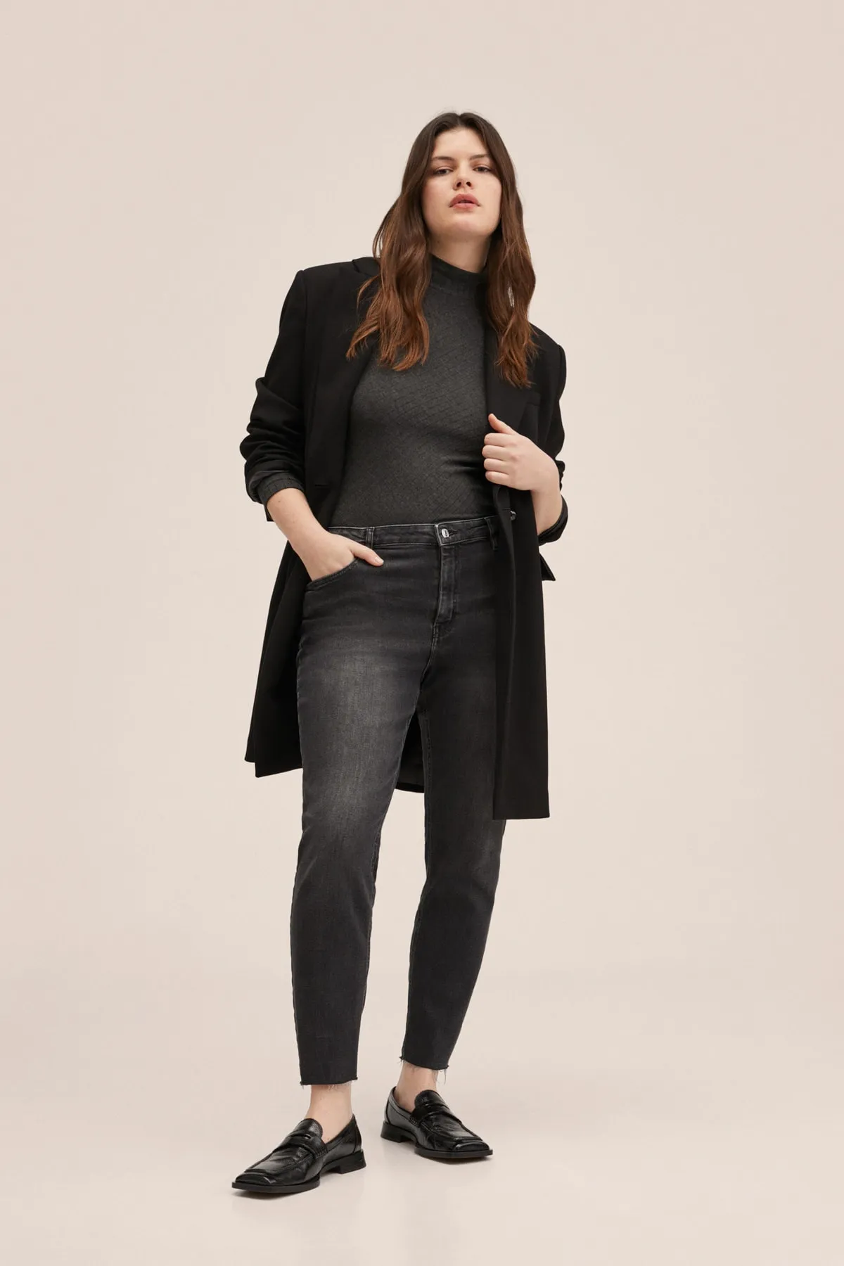 MANGO  Jeans - Grau - Skinny