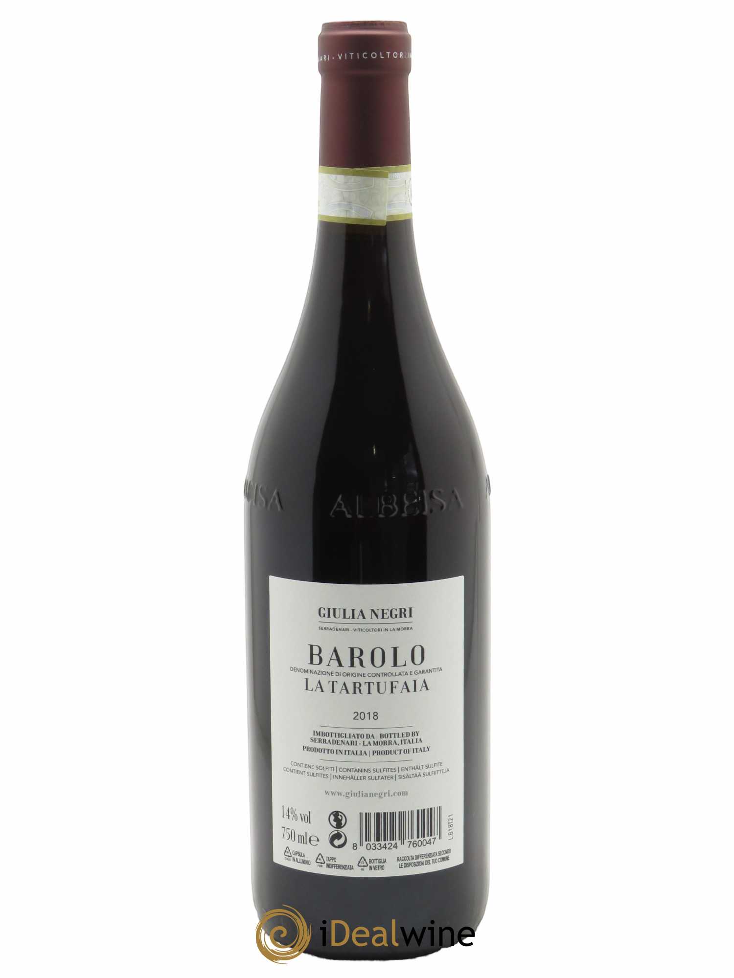 Barolo DOCG Giulia Negri La Tartufaia  2018 - Lot de 1 Bouteille