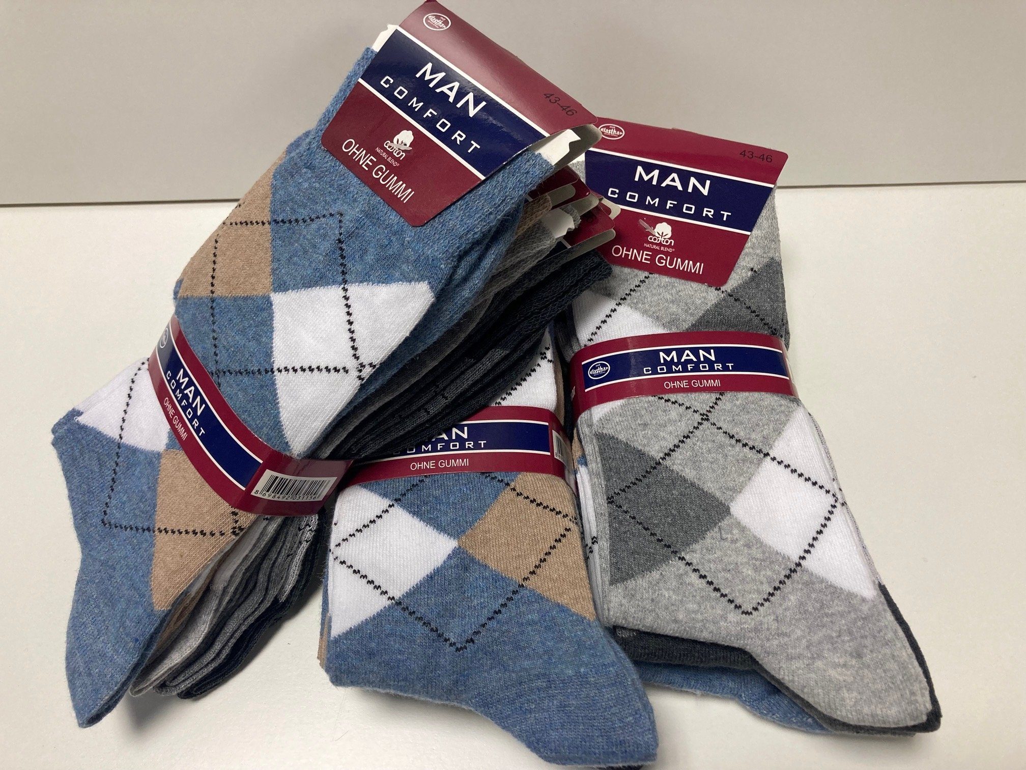 cwonlineshop Freizeitsocken Damen & Herren Socken Kariert Karo Baumwolle (10-Paar) (A1585)