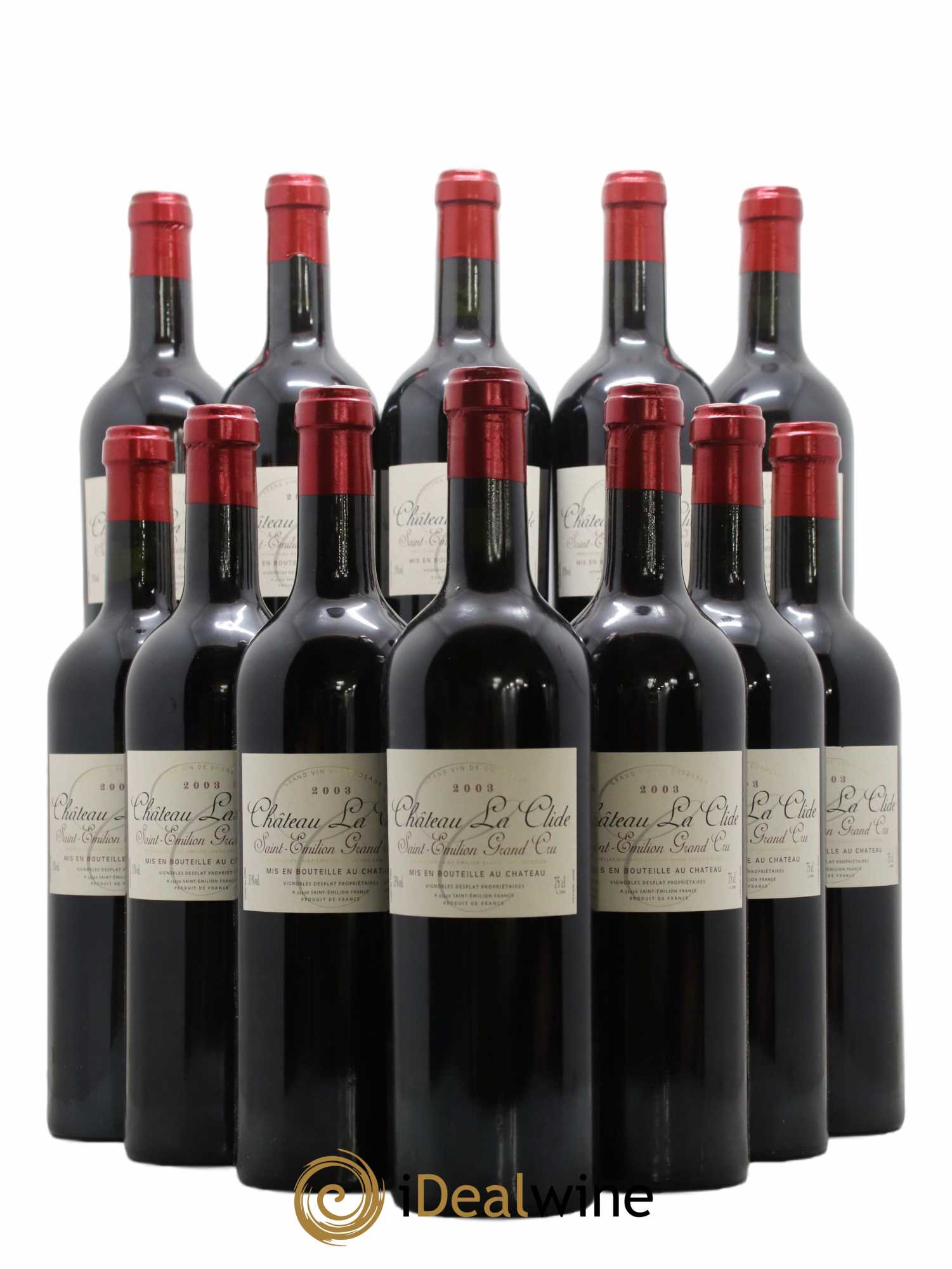 Saint-Émilion Grand Cru La Clide 2003 - Lot de 12 Bouteilles